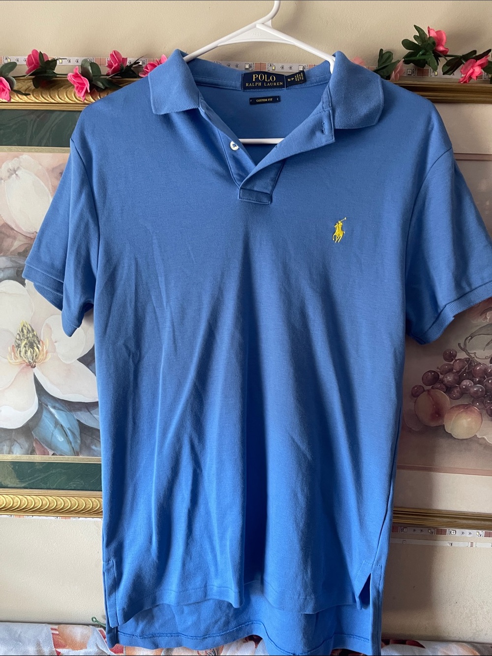 Polo by Ralph Lauren Light Blue Polo with Yellow Pony Embroidery